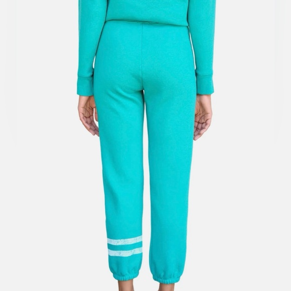 Sundry stripes jogger in teal. - Picture 5 of 6